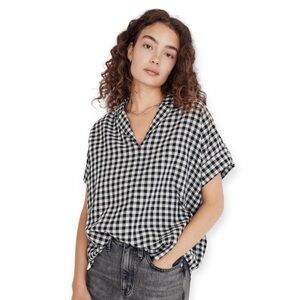Madewell Swenson Popover Shirt in Double-Faced Gingham